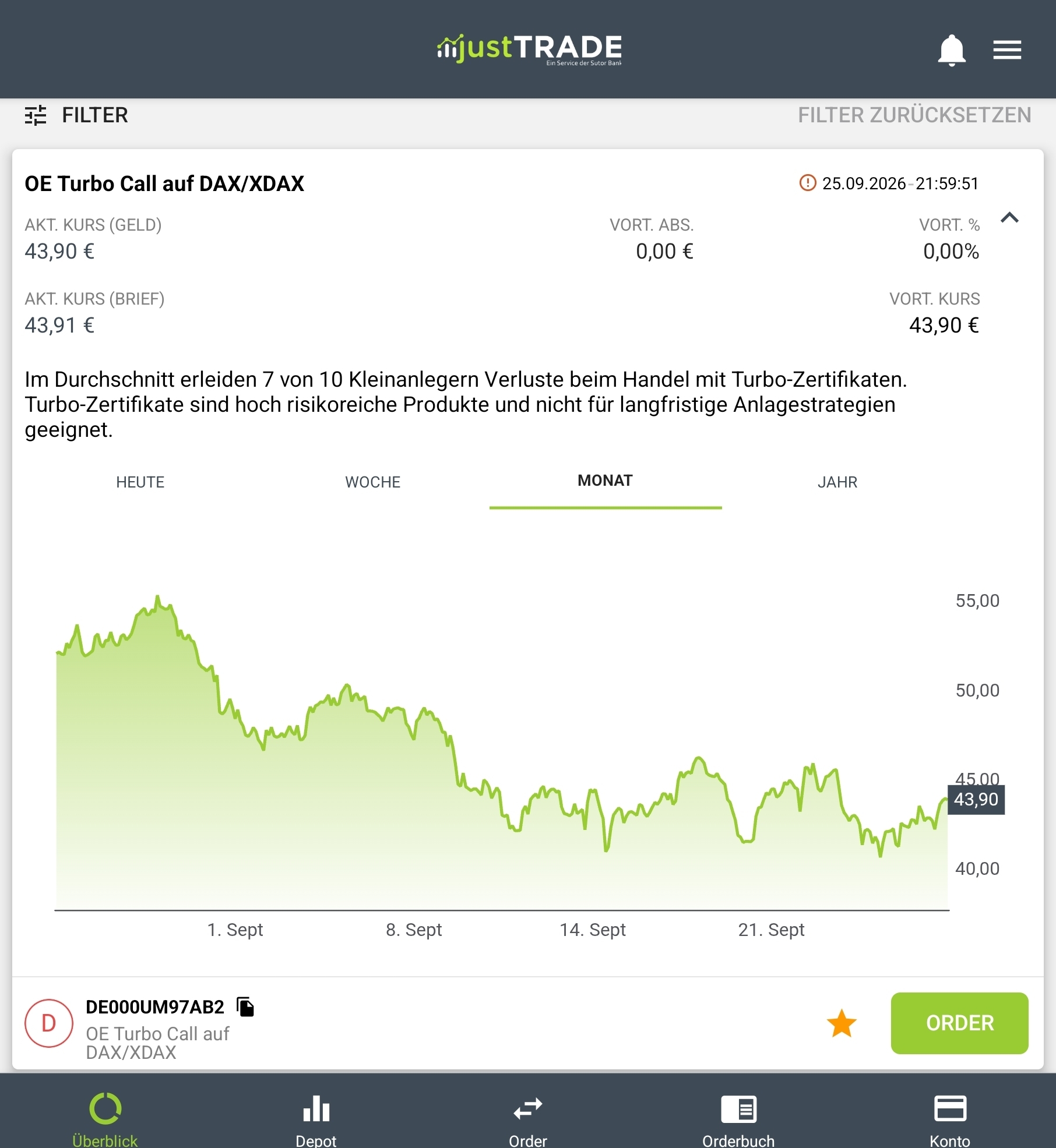 justTRADE – Ansicht 2