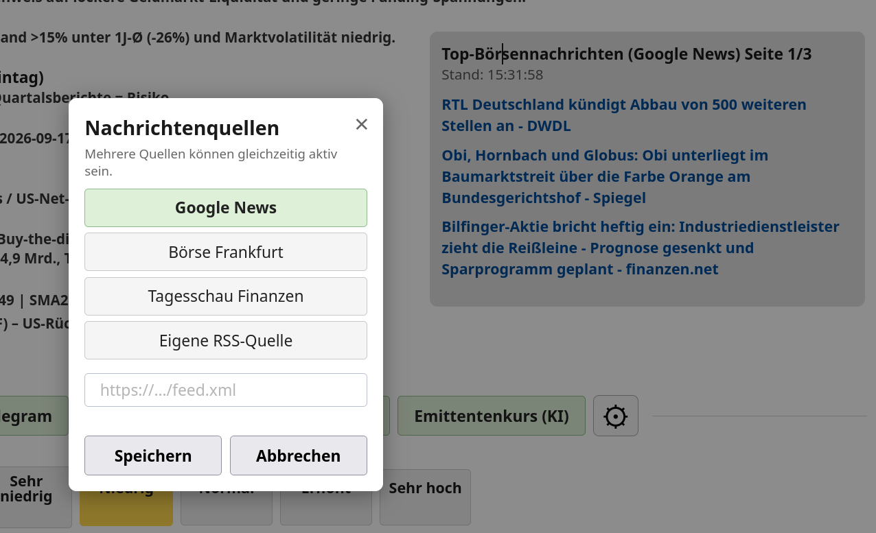 Leverage Lens Nachrichtenauswahl